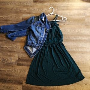 Large Emerald Green Dress